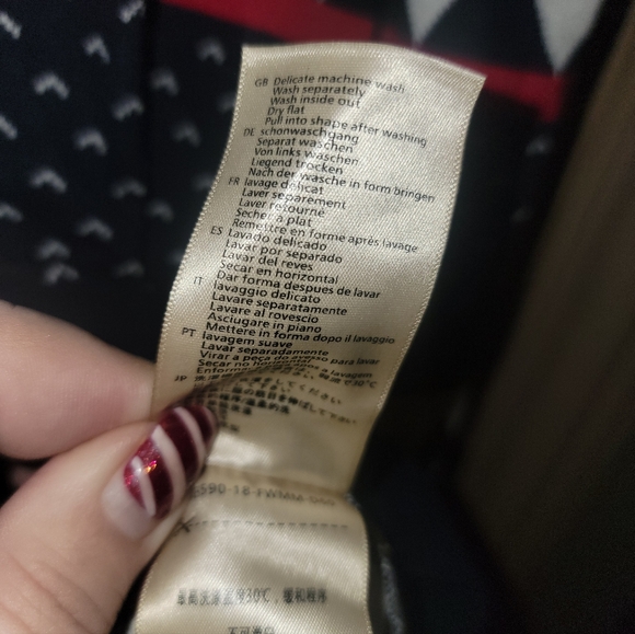 Mens Sz M Scotch And Soda Ski Sweater Cotton Red Navy - Picture 3 of 5